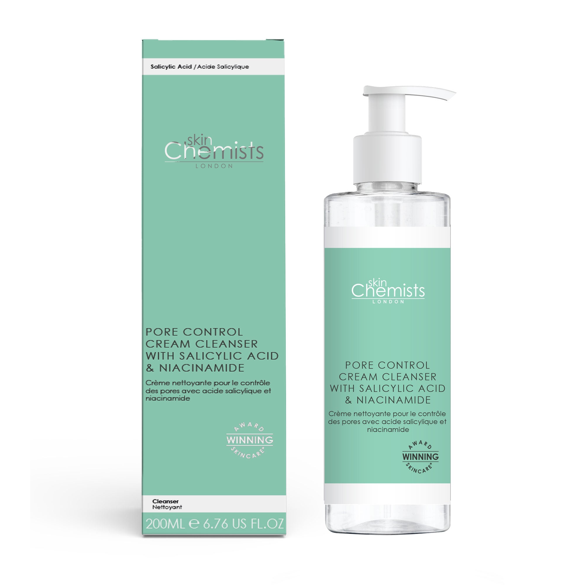 Pore Control Cream Cleanser with Salicylic Acid & Niacinamide 200ml-0