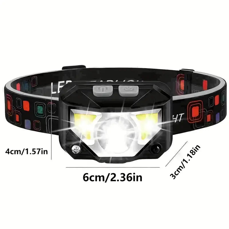 2-Pack Ultra Bright LED Rechargeable Headlight with Motion Sensor-2