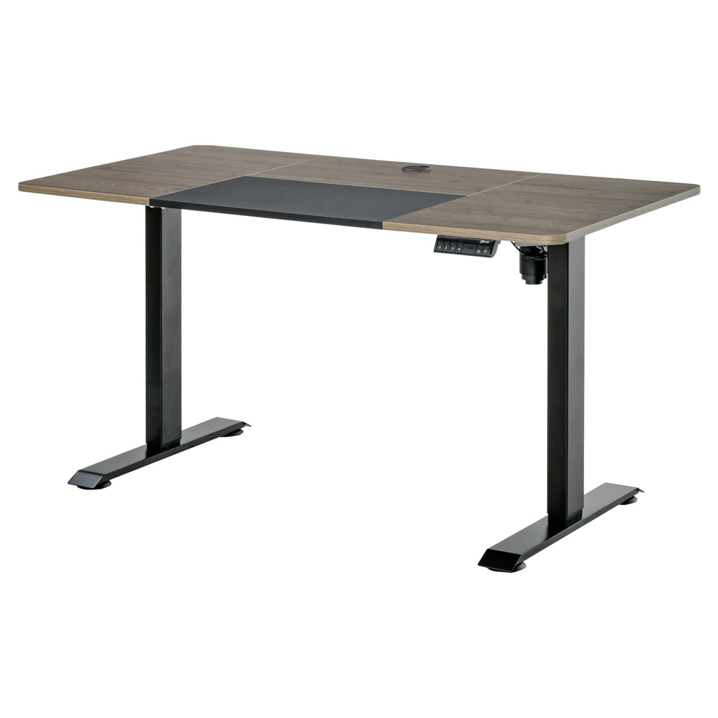 Height Adjustable Electric Standing Desk with 4 Automatic Memory Preset 140cm x 70cm Tabletop Stand Up Desk for Home Office