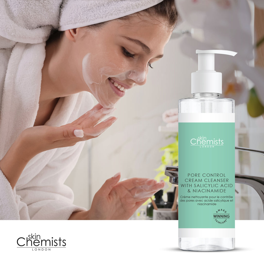 Pore Control Cream Cleanser with Salicylic Acid & Niacinamide 200ml-2