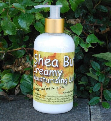 Shea Butter Creamy Lotion for Body (250ml) with Neroli and Ylang Ylang Essential Oils. Great Moisturising Lotion for Stretchmarks and Dry Skin-1